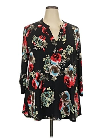 Honeyme 3/4 Sleeve Blouse (view 1)