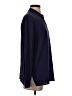 Eileen Fisher 100% Silk Solid Blue Long Sleeve Silk Top Size XS - photo 4