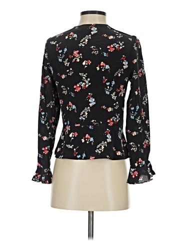 Tanya Taylor Long Sleeve Silk Top (view 2)