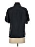 Elle 100% Linen Black Blue Short Sleeve Button-Down Shirt Size XS - photo 2