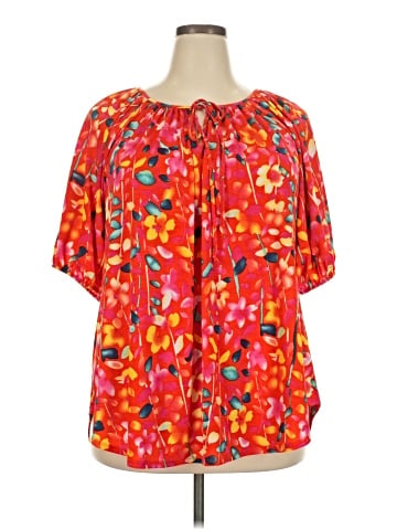 Vila Short Sleeve Blouse (view 1)