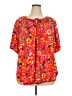 Vila Red Short Sleeve Blouse Size 2X - photo 1
