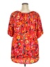 Vila Red Short Sleeve Blouse Size 2X - photo 2