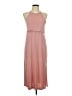 Double Zero Solid Pink Casual Dress Size L - photo 1