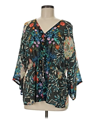 Johnny Was 3/4 Sleeve Blouse (view 1)