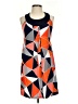 En Focus Studio Graphic Orange Casual Dress Size 4 - photo 1