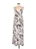 Onia 100% Polyester Print Silver Casual Dress Size XS - photo 1