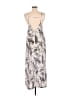 Onia 100% Polyester Print Silver Casual Dress Size XS - photo 2