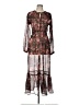 o.p.t Paisley Brown Casual Dress Size L - photo 1