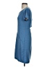 Indygena Solid Blue Casual Dress Size XS - photo 5