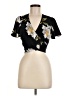 Windsor 100% Polyester Black Short Sleeve Top Size M - photo 1