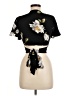 Windsor 100% Polyester Black Short Sleeve Top Size M - photo 2