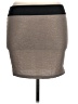 Stoosh 100% Polyester Metallic Gray Brown Casual Skirt Size XL - photo 2