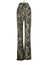 Norma Kamali Animal Print Green Casual Pants Size XS - photo 2