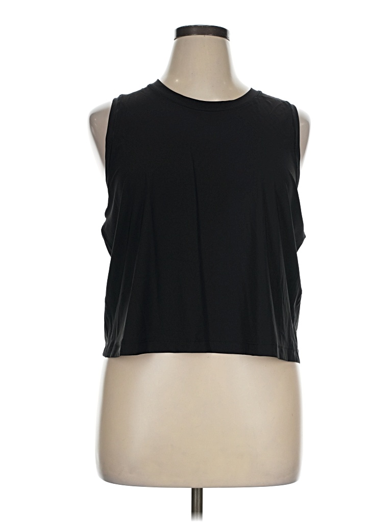 Pre-owned Athleta Sleeveless T-shirt In Black