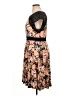 Torrid Floral Brown Cocktail Dress Size 1X Plus (1) - photo 5