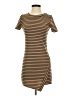A'gaci Stripes Brown Casual Dress Size XS (estimated) - photo 1