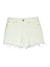 GRLFRND 100% Cotton Ivory Denim Shorts Size 29 waist - photo 1