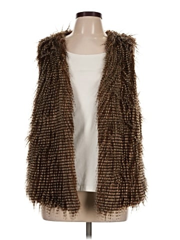 New Directions Faux Fur Vest (view 1)