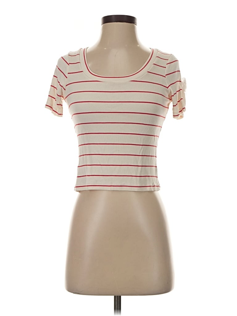 Pre-owned Lna Short Sleeve T-shirt In Ivory