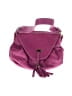 Avorio 100% Leather Solid Purple Leather Shoulder Bag One size - photo 1
