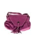 Avorio 100% Leather Solid Purple Leather Shoulder Bag One size - photo 3