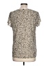 Papermoon Animal Print Tan Short Sleeve Blouse Size L - photo 2