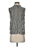 Equipment 100% Silk Stripes Black Sleeveless Silk Top Size XS - photo 1