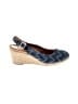 Vionic Chevron-herringbone Blue Wedges Size 8 1/2 - photo 1