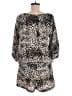 Arden B. 100% Polyester Animal Print Ivory Black Romper Size M - photo 2