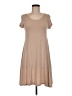 Urban Rose Solid Tan Casual Dress Size M - photo 1