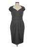 Evan Picone Chevron-herringbone Gray Cocktail Dress Size 8 - photo 1
