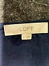 Ann Taylor LOFT 100% Polyester Blue Black Long Sleeve Blouse Size L - photo 7