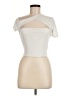 Fashion Nova Ivory Short Sleeve Turtleneck Size M - photo 1