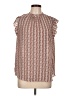 Ann Taylor LOFT 100% Polyester Brown Sleeveless Blouse Size L - photo 1
