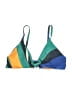 Assorted Brands Color Block Green Swimsuit Top Size 8 - photo 1
