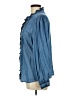 Indigo Thread Co. 100% Lyocell Blue Long Sleeve Blouse Size L - photo 5