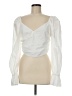 En Saison 100% Cotton White Long Sleeve Blouse Size M - photo 1