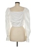 En Saison 100% Cotton White Long Sleeve Blouse Size M - photo 2