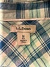 L.L.Bean 100% Cotton Plaid Blue Long Sleeve Button-Down Shirt Size M - photo 7