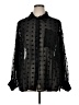 ASOS Design 100% Polyester Polka Dots Black Long Sleeve Blouse Size 16 - photo 1