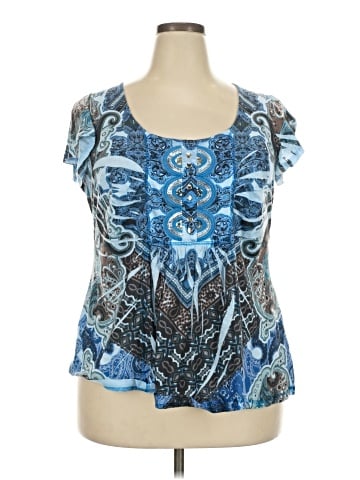 One World Short Sleeve Blouse (view 1)