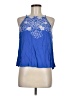 Eyeshadow 100% Rayon Blue Sleeveless Blouse Size M - photo 1