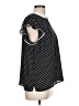 CeCe Polka Dots Black Short Sleeve Blouse Size L - photo 4