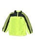 Adidas 100% Polyester Green Track Jacket Size 7 - photo 1