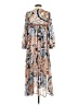 See By Chloé 100% Polyester Paisley Brown Blue Casual Dress Size EU (FR) 36 / US 4 - photo 2