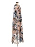 See By Chloé 100% Polyester Paisley Brown Blue Casual Dress Size EU (FR) 36 / US 4 - photo 4