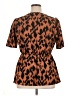 Shein Brown Short Sleeve Blouse Size 1X - photo 2