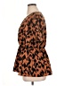 Shein Brown Short Sleeve Blouse Size 1X - photo 5