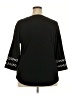 Xieerduo Black 3/4 Sleeve Top Size XXL - photo 2